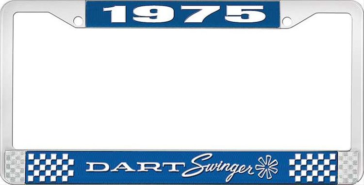 1975 Dart Swinger License Plate Frame - Blue