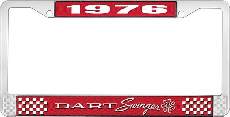 1976 Dart Swinger License Plate Frame - Red