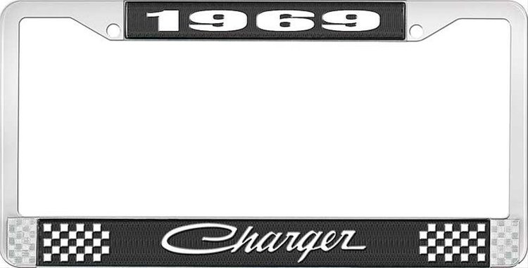 1969 Charger License Plate Frame - Black