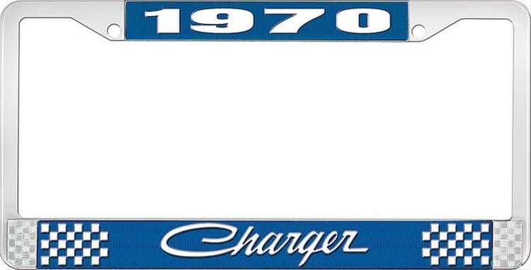 1970 Charger License Plate Frame - Blue
