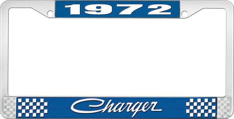 1972 Charger License Plate Frame - Blue