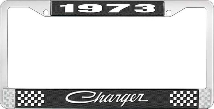 1973 Charger License Plate Frame - Black