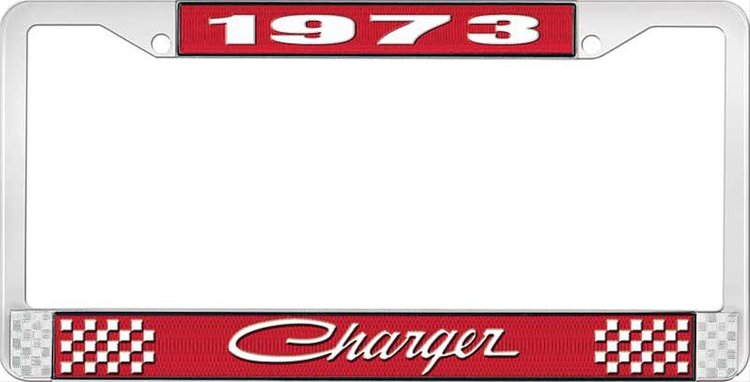 1973 Charger License Plate Frame - Red