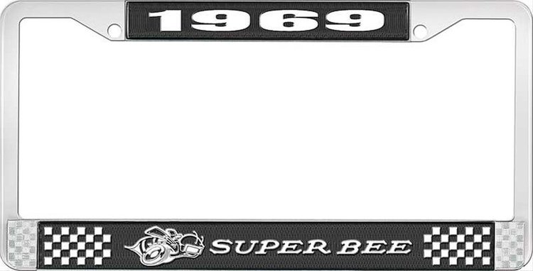 1969 Super Bee License Plate Frame - Black
