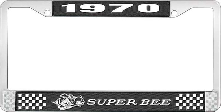 1970 Super Bee License Plate Frame - Black