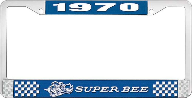 1970 Super Bee License Plate Frame - Blue