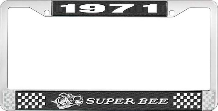 1971 Super Bee License Plate Frame - Black