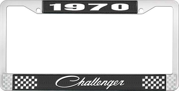 1970 Challenger License Plate Frame - Black
