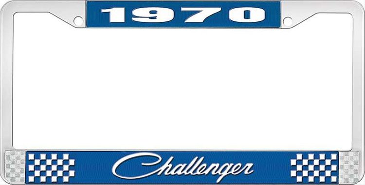 1970 Challenger License Plate Frame - Blue