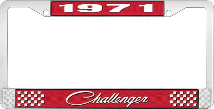 1971 Challenger License Plate Frame - Red