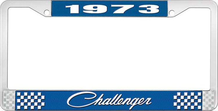 1973 Challenger License Plate Frame - Blue