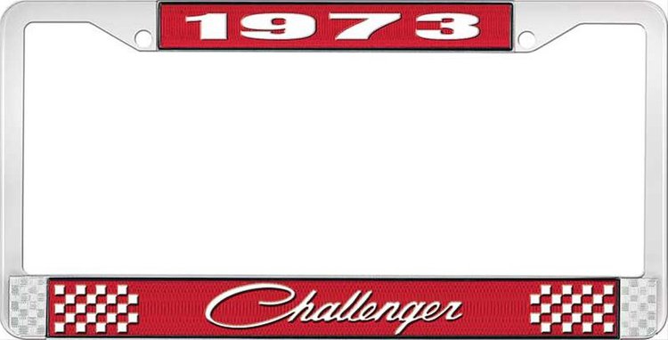 1973 Challenger License Plate Frame - Red