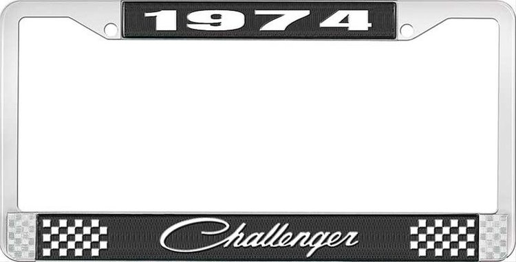 1974 Challenger License Plate Frame - Black