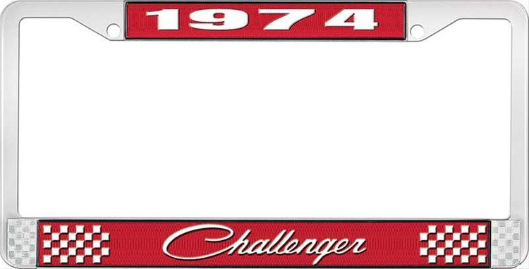 1974 Challenger License Plate Frame - Red