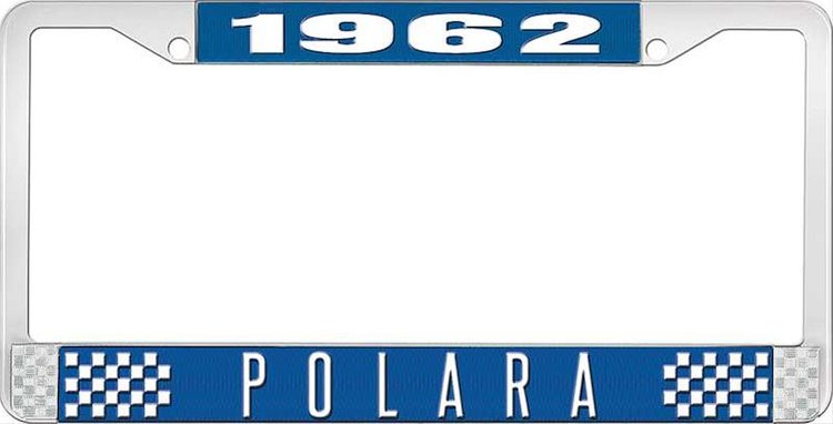 1962 Polara License Plate Frame - Blue