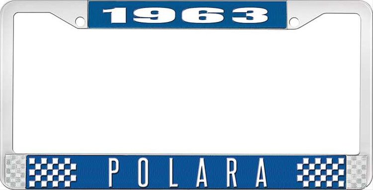 1963 Polara License Plate Frame - Blue