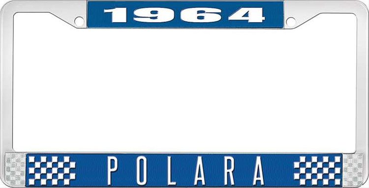 1964 Polara License Plate Frame - Blue