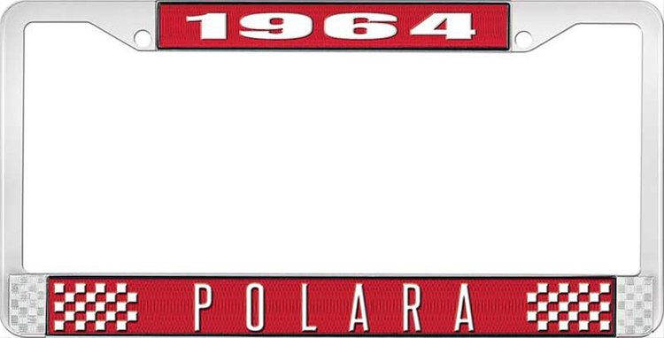 1964 Polara License Plate Frame - Red
