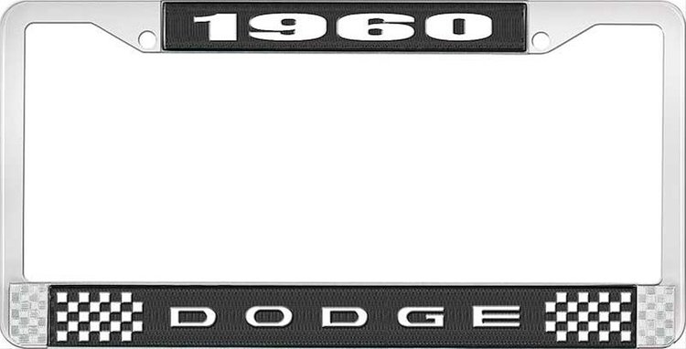 1960 Dodge License Plate Frame - Black
