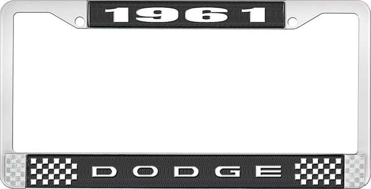 1961 Dodge License Plate Frame - Black