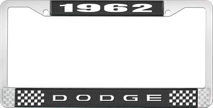 1962 Dodge License Plate Frame - Black