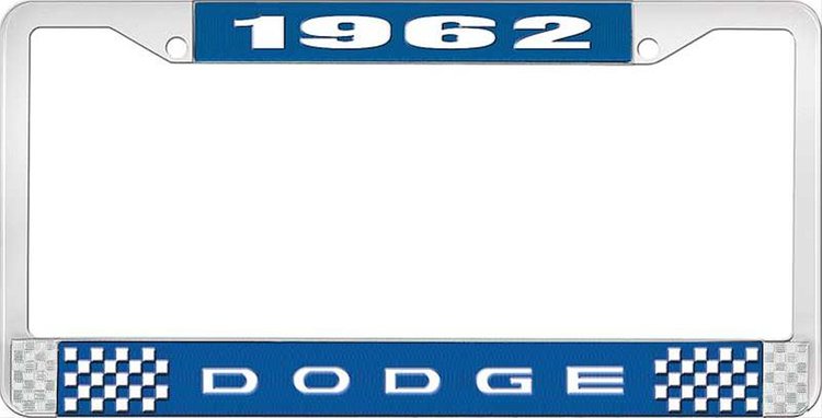 1962 Dodge License Plate Frame - Blue
