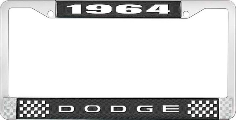1964 Dodge License Plate Frame - Black