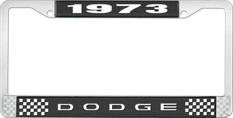 1973 Dodge License Plate Frame - Black