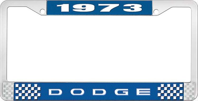 1973 Dodge License Plate Frame - Blue