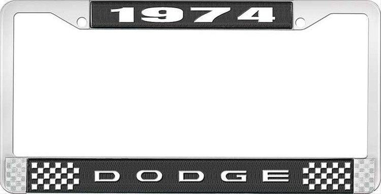1974 Dodge License Plate Frame - Black
