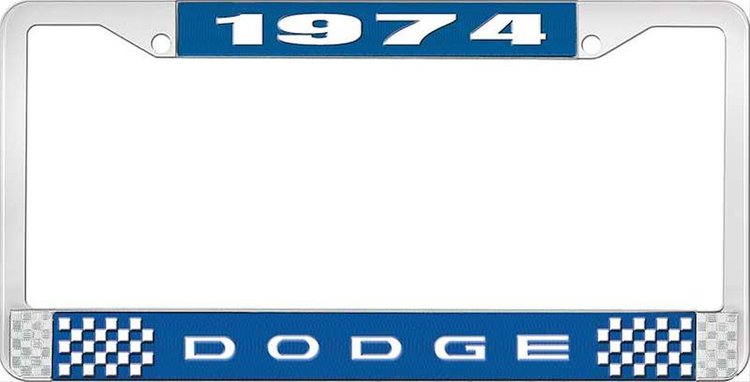 1974 Dodge License Plate Frame - Blue