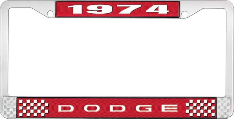 1974 Dodge License Plate Frame - Red
