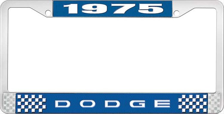 1975 Dodge License Plate Frame - Blue