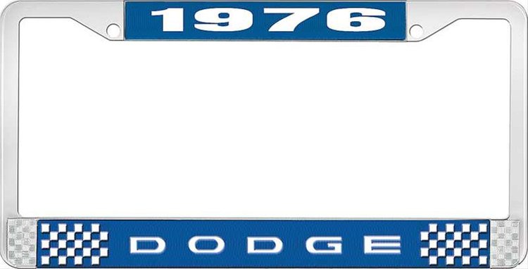 1976 Dodge License Plate Frame - Blue