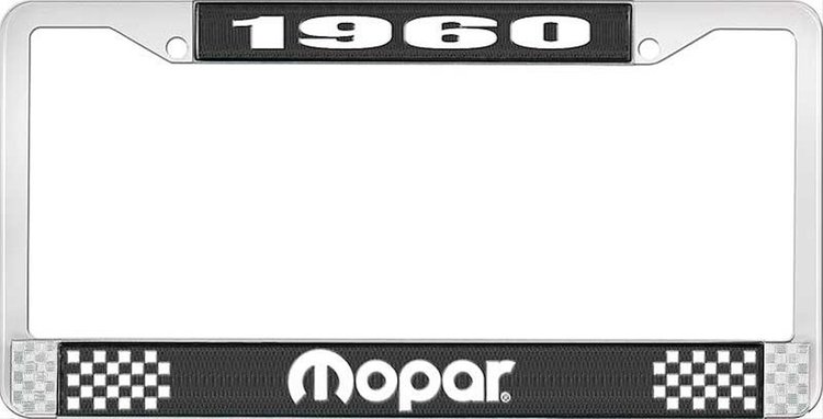1960 Mopar License Plate Frame - Black