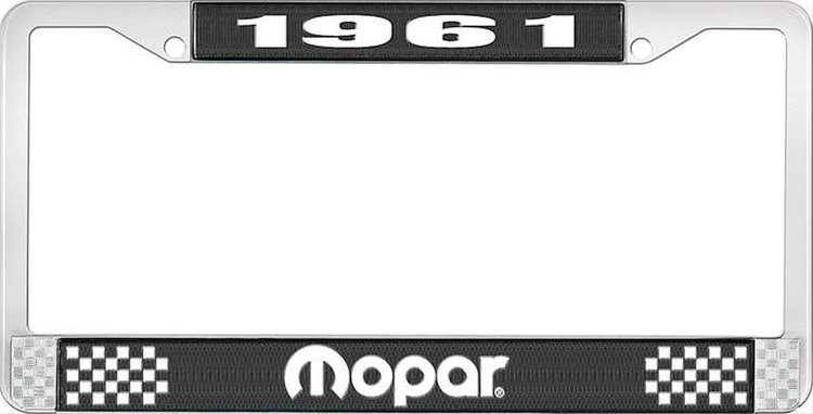 1961 Mopar License Plate Frame - Black