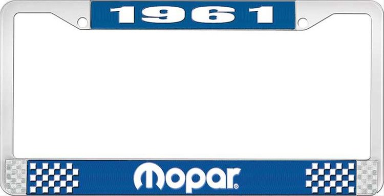 1961 Mopar License Plate Frame - Blue