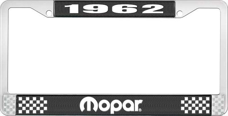 1962 Mopar License Plate Frame - Black