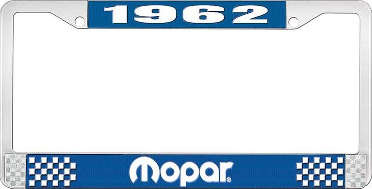 1962 Mopar License Plate Frame - Blue