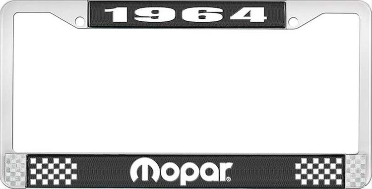 1964 Mopar License Plate Frame - Black