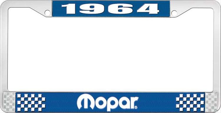 1964 Mopar License Plate Frame - Blue