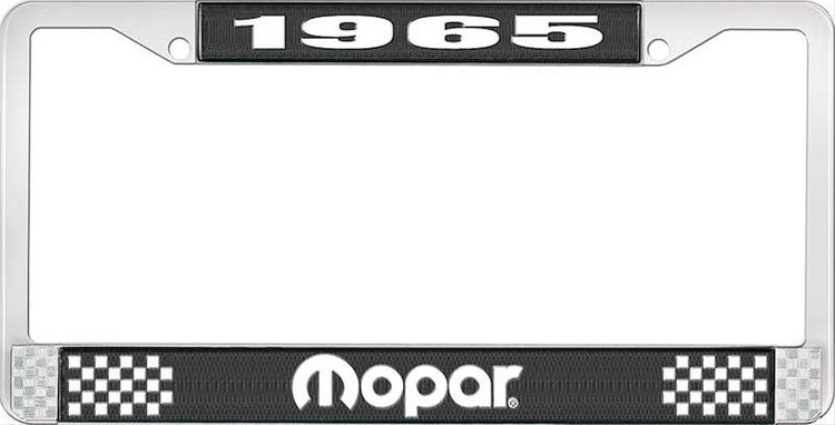 1965 Mopar License Plate Frame - Black