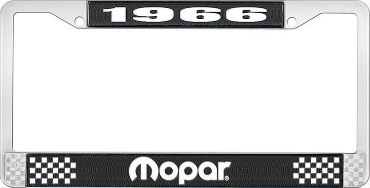 1966 Mopar License Plate Frame - Black