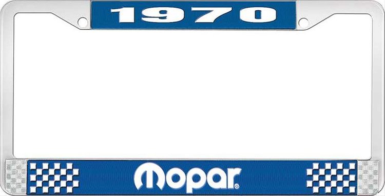 1970 Mopar License Plate Frame - Blue