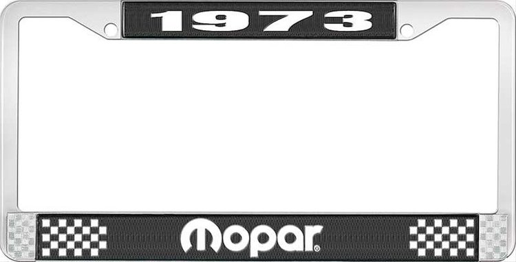 1973 Mopar License Plate Frame - Black