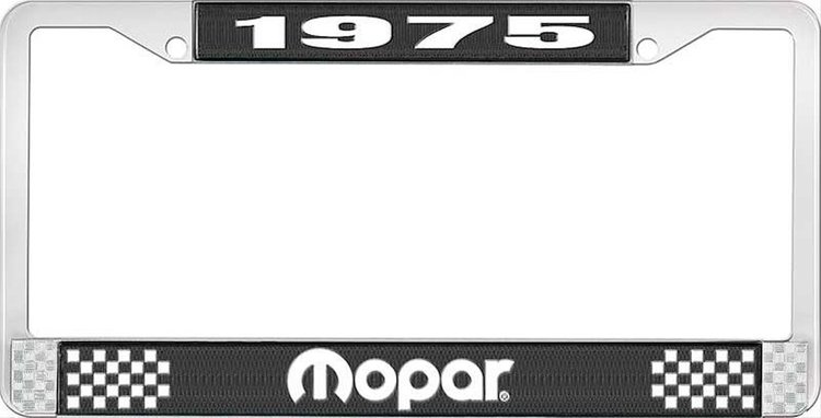 1975 Mopar License Plate Frame - Black