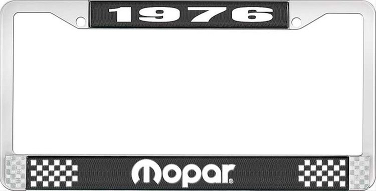 1976 Mopar License Plate Frame - Black