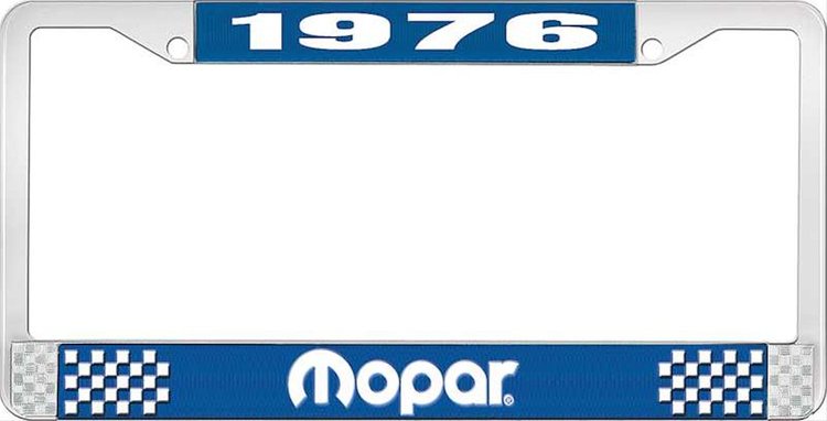 1976 Mopar License Plate Frame - Blue