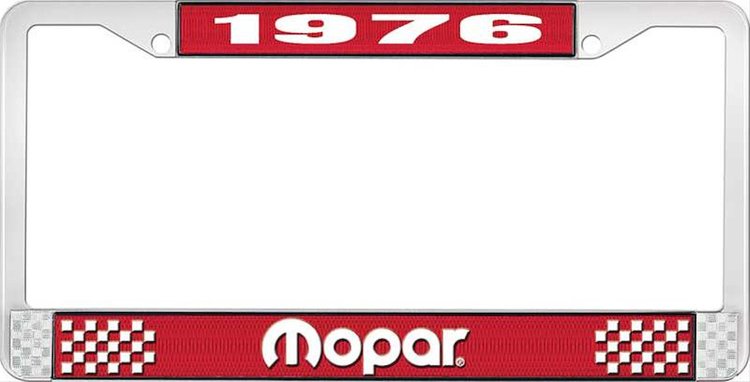 1976 Mopar License Plate Frame - Red