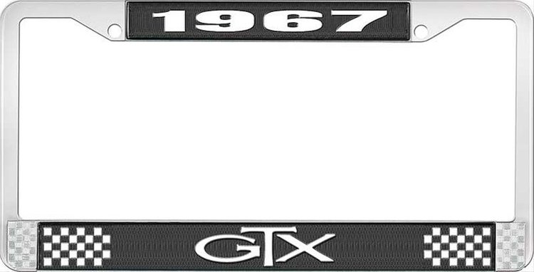 1967 GTX License Plate Frame - Black